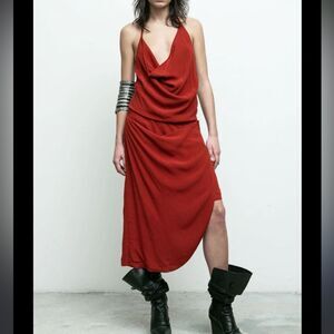 Nicholas K x Free People Juno Dress in Crimson